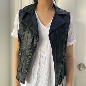 Pleather vest